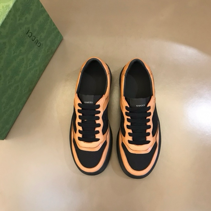 Gucci GG embossed sneakers Black Orange