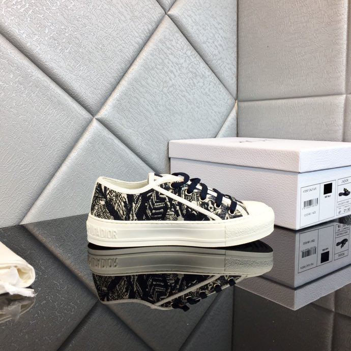 Dior Women's Black and White Trainers