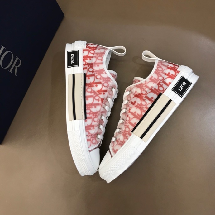 Dior Men's White and Red Trainers