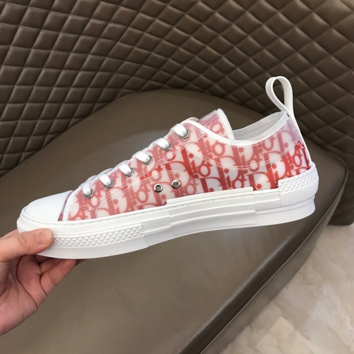 Dior Men's White and Red Trainers