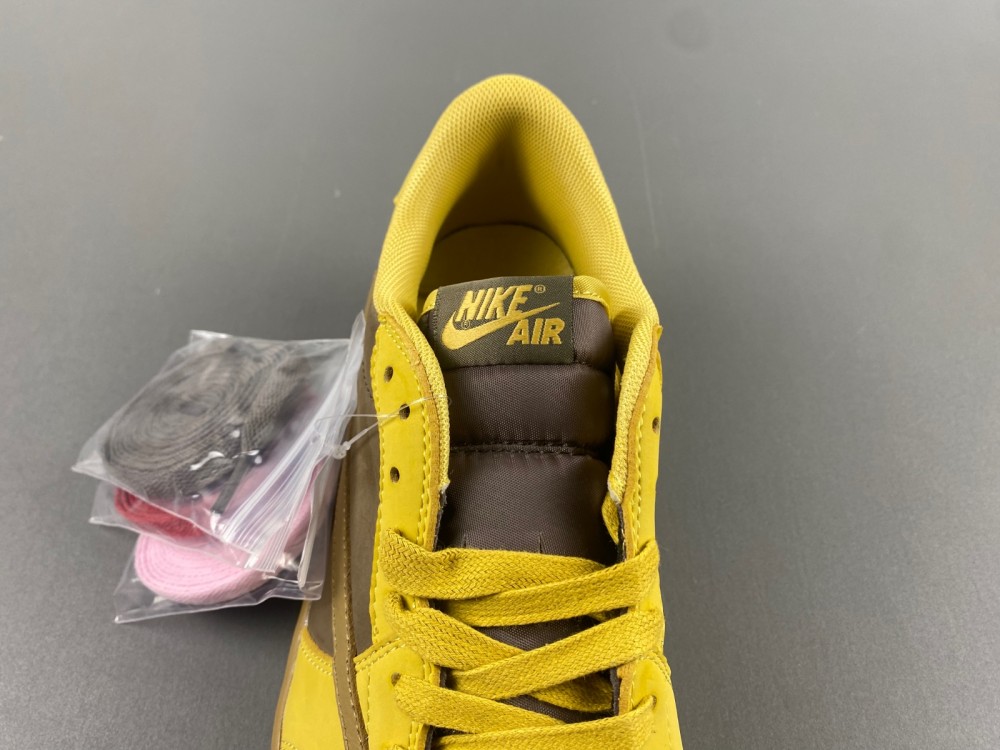 Jordan 1 Travis Scott x Air Jordan Yellow card, low hanging，DM7866-665
