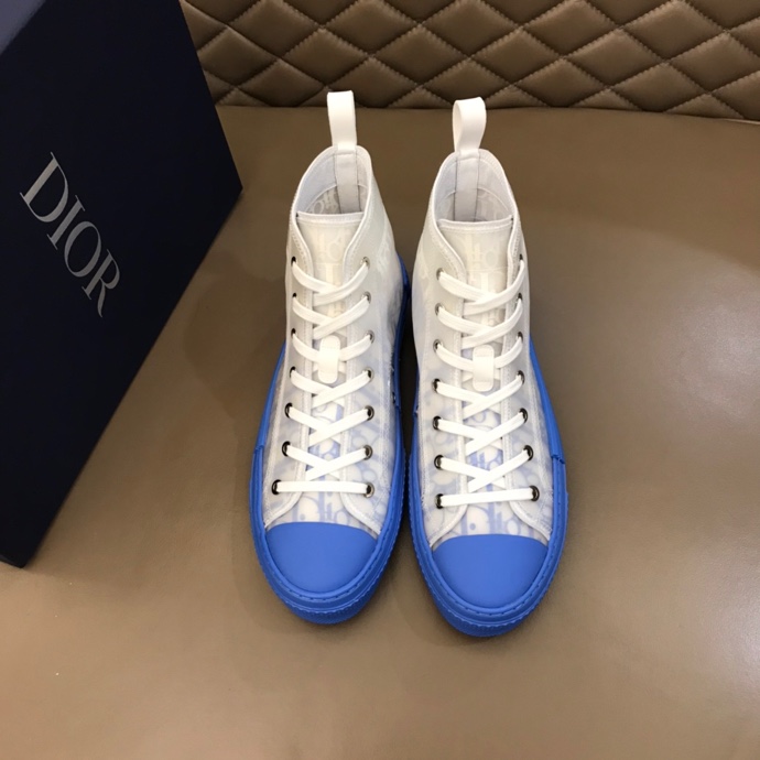 B23 HIGH-TOP SNEAKER WITH GRADIENT BLUE DIOR OBLIQUE CANVAS