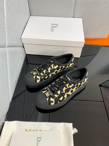DIOR Canvas Animal Print Sneakers