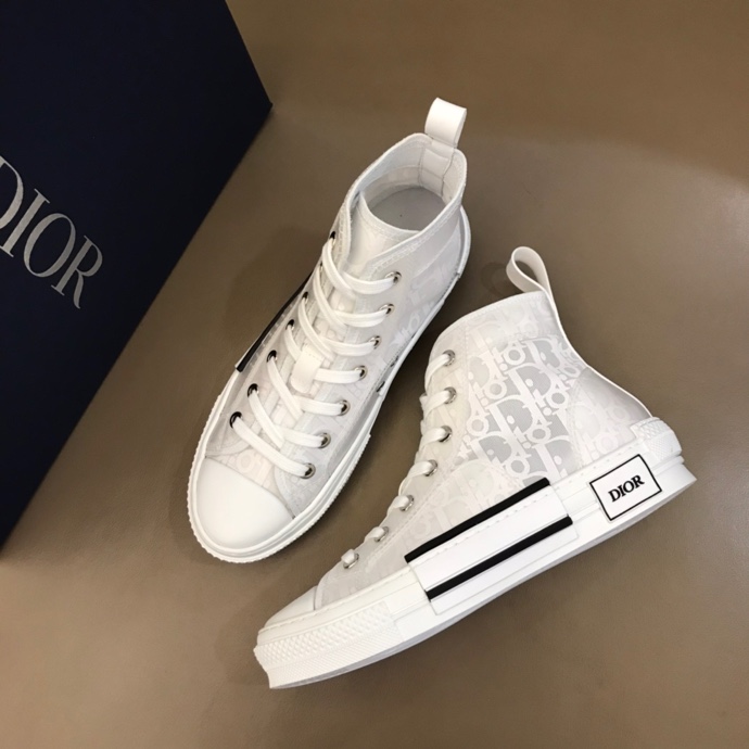 Dior B23 High Top 'Dior Oblique 'White' Sneakers