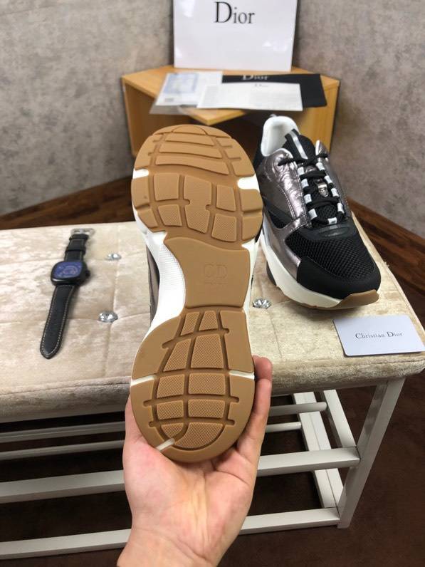 Dior B22 Blue Technical Mesh Silver