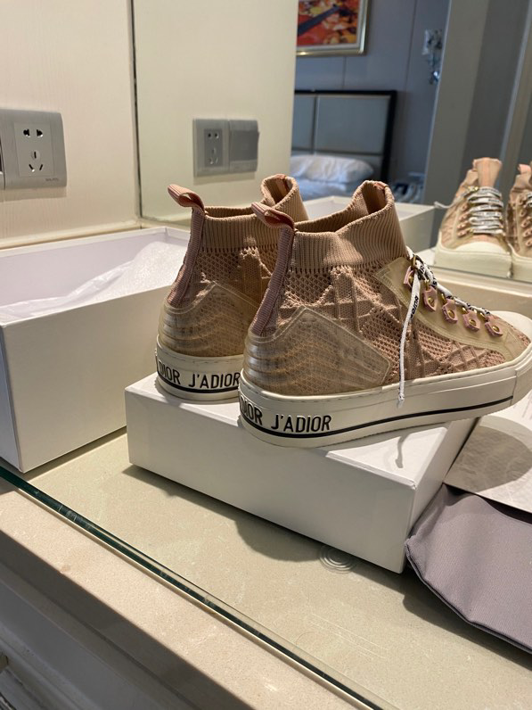 Dior Walk 'N’ Dior Sneakers Wine Red Velour Velvet