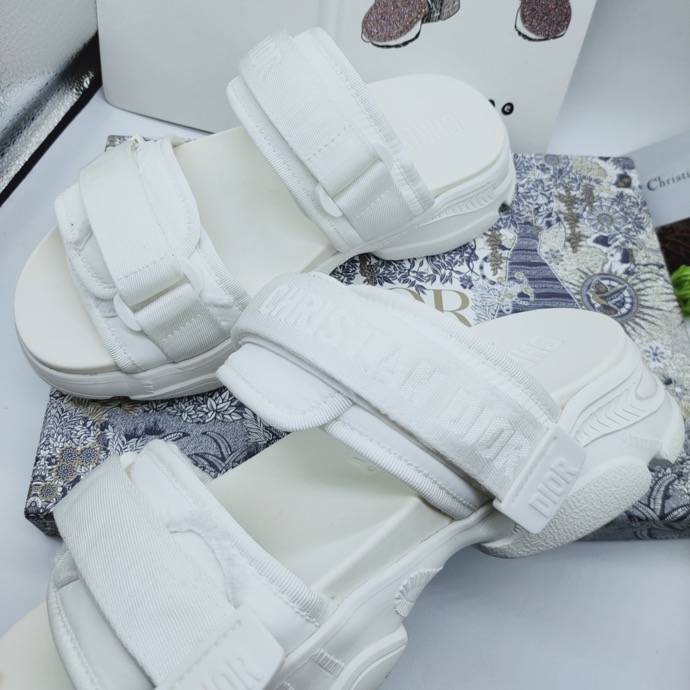 DIOR Dioract Slide White Lambskin