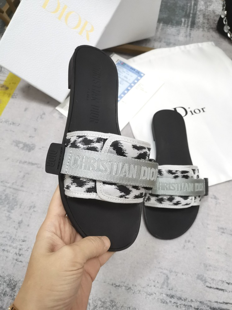 (Women) Dior Dway Slide 'Black Grey' KCQ209LLE_S75K - KCQ209LLE_S75K