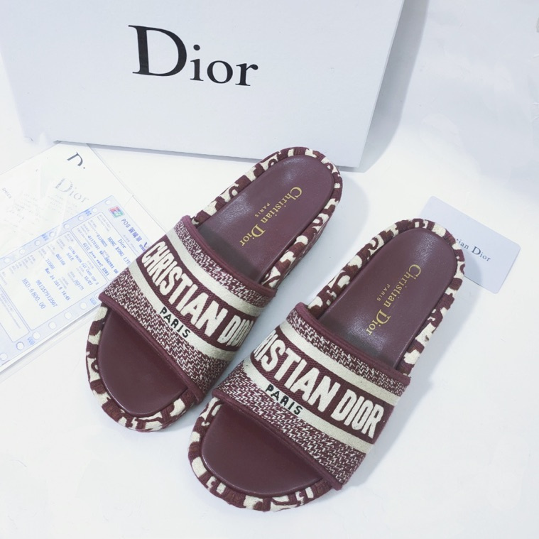 CHRISTIAN DIOR Oblique D-Way Platform Sandals