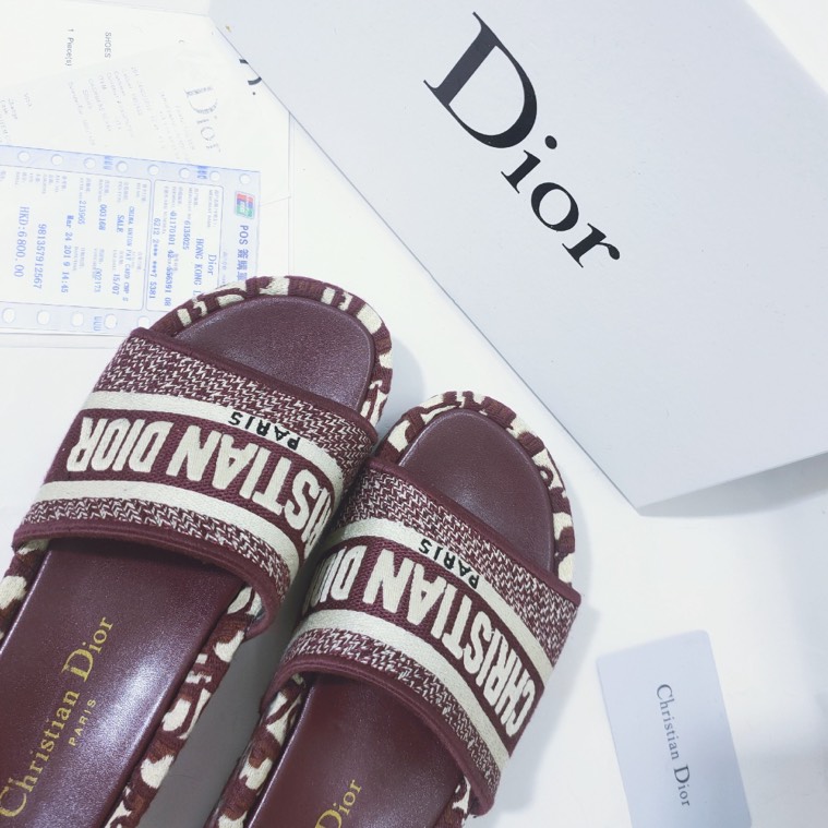 CHRISTIAN DIOR Oblique D-Way Platform Sandals