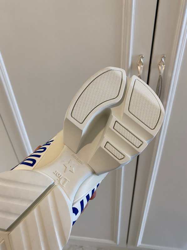 Dior 'I Love Paris' D-Connect Sneakers in White Leather