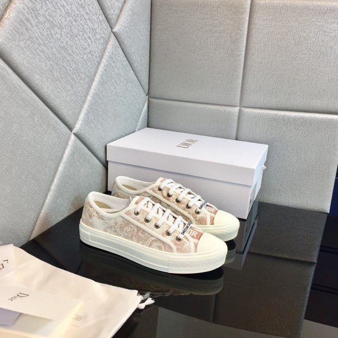 DIOR - Walk'N'Dior Sneaker White Cotton Canvas
