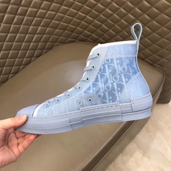 DIR B23 BLUE HIGH-TOP SNEAKER