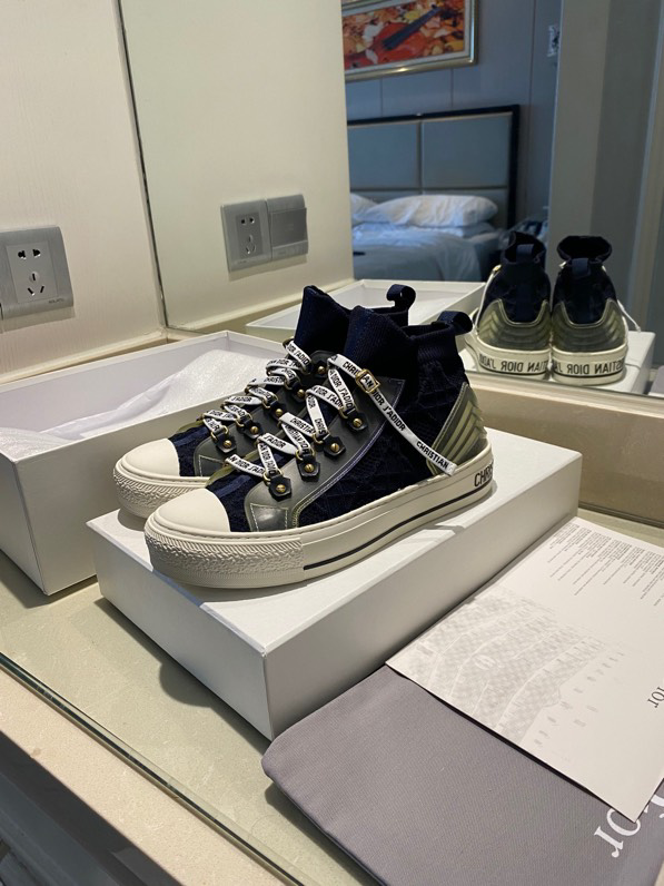 Walk'n'Dior Sneaker Nude Macrocannage Technical Mesh