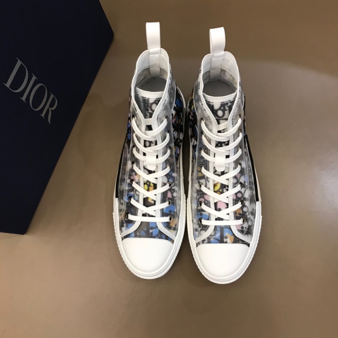 Dior B23 High Top Alex Foxton CD35 Canvas Shoes