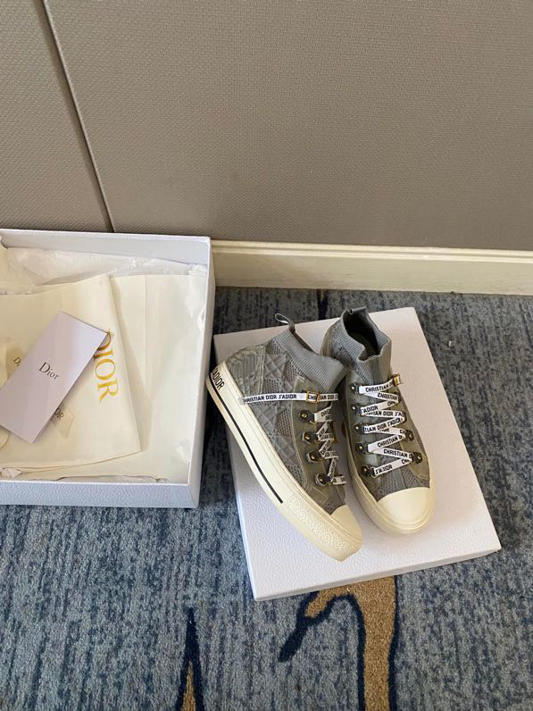 Walk'n'Dior Sneaker Nude Macrocannage Technical Mesh