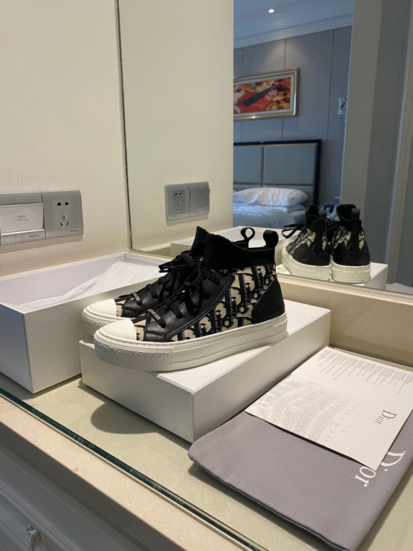 Walk'n'Dior Sneaker Nude Macrocannage Technical Mesh