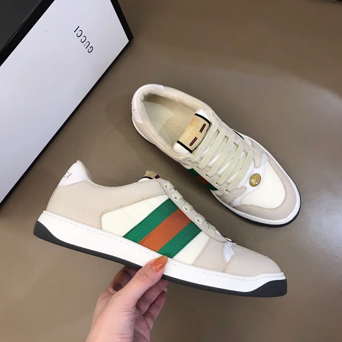 Gucci Screener Beige White