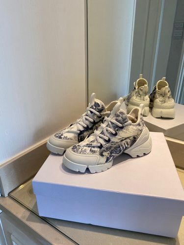 Dior D-Connect Sneaker Deep Blue Toile de Jouy Technical Fabric