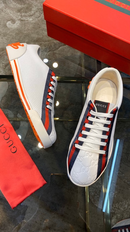Gucci2024 New Breathable Board Shoes White