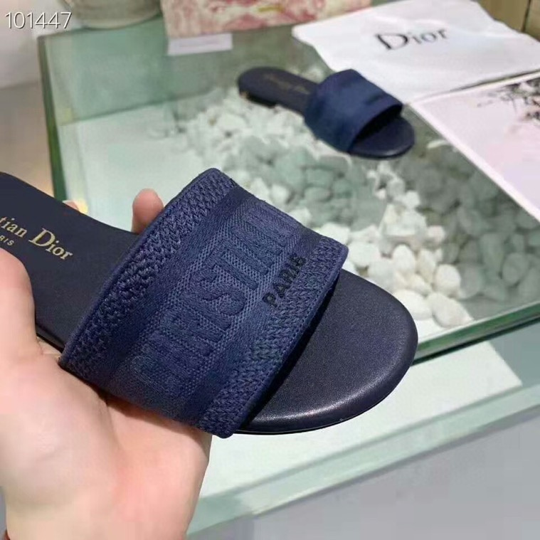 (Women) Dior Dway Slide 'Black Grey'