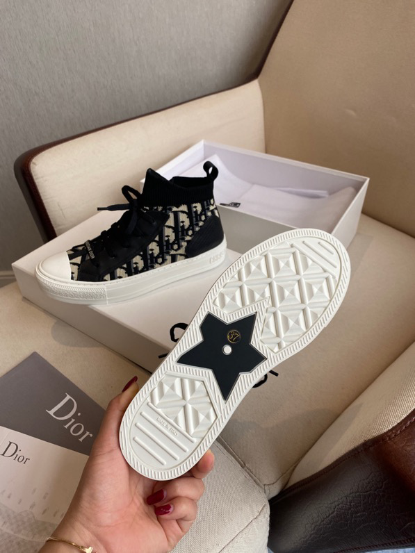 Walk'n'Dior Sneaker Nude Macrocannage Technical Mesh