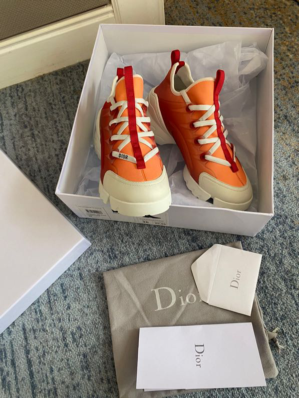 CHRISTIAN DIOR Neoprene Rubber Womens D-Connect Sneakers Ombre