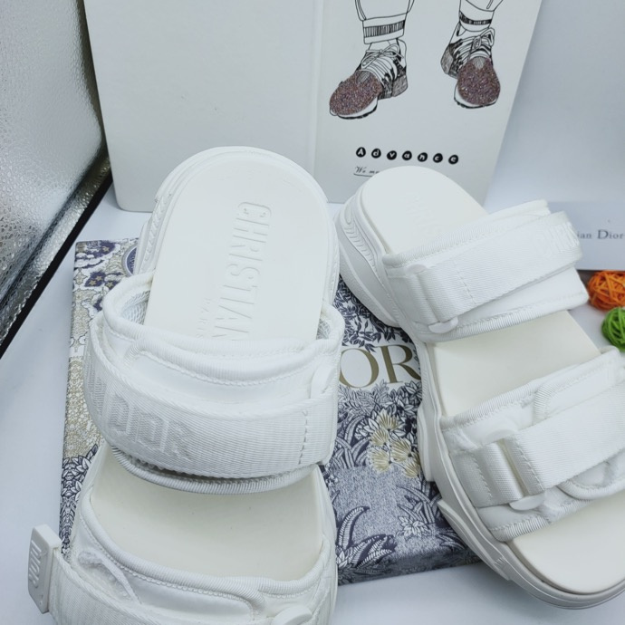DIOR Dioract Slide White Lambskin