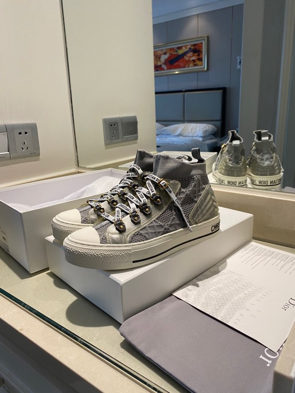 Walk'n'Dior Sneaker Nude Macrocannage Technical Mesh