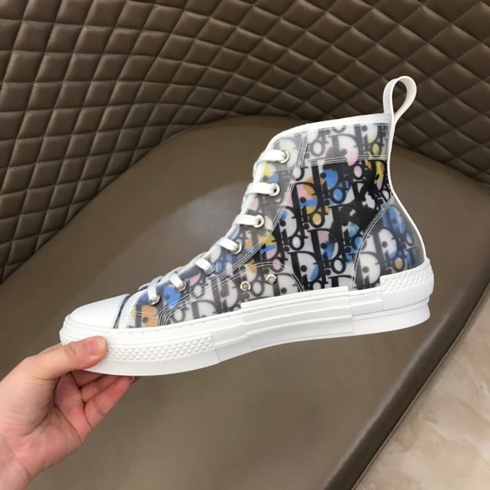 Dior B23 High Top Alex Foxton CD35 Canvas Shoes
