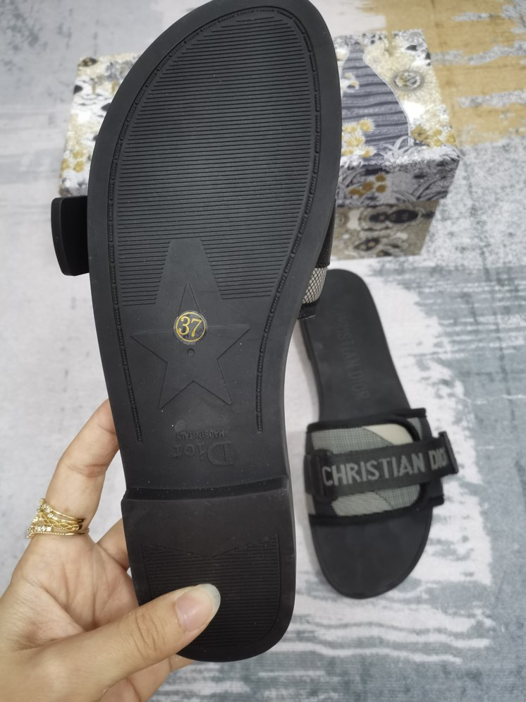 BNIB Christian Dior Revolution Oblique Slides Uber Black