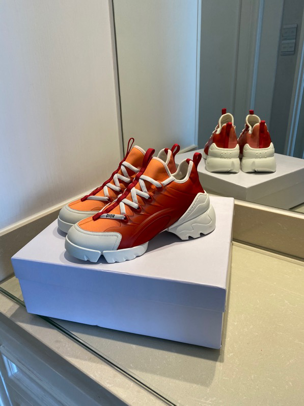 CHRISTIAN DIOR Neoprene Rubber Womens D-Connect Sneakers Ombre