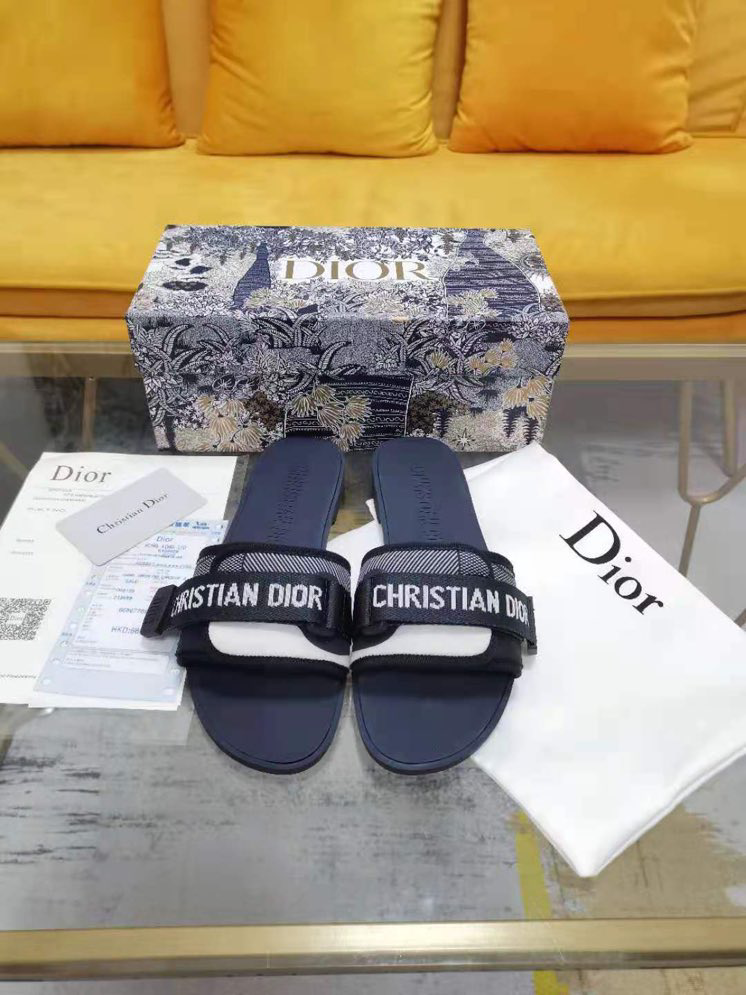 CHRISTIAN DIOR DIO(R)EVOLUTION SLIDE SANDALS