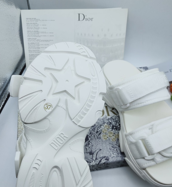 DIOR Dioract Slide White Lambskin