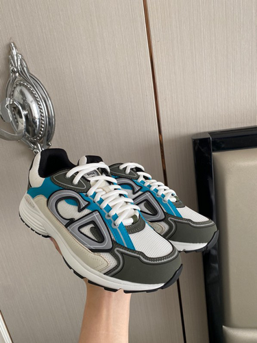 B30 SNEAKER Dior Beige With Blue And Olive Mesh