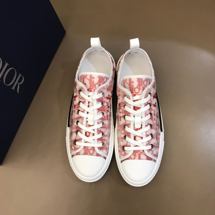 Dior B23 Low Orange Oblique Canvas