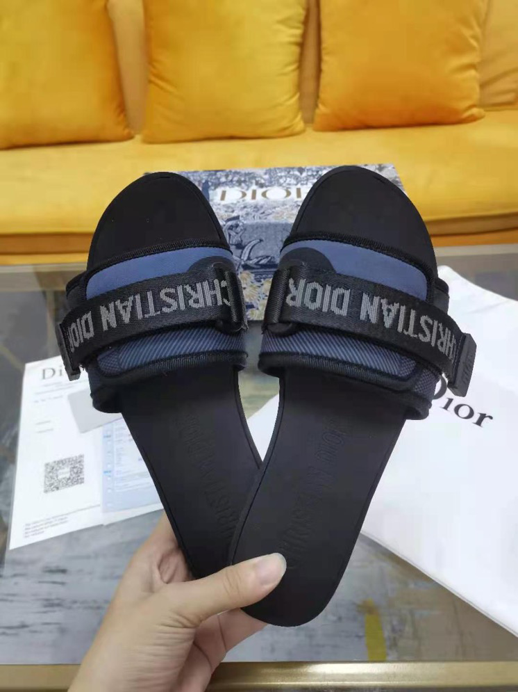 (Women) Dior Dway Slide 'Black Grey' KCQ209LLE_S75K - KCQ209LLE_S75K