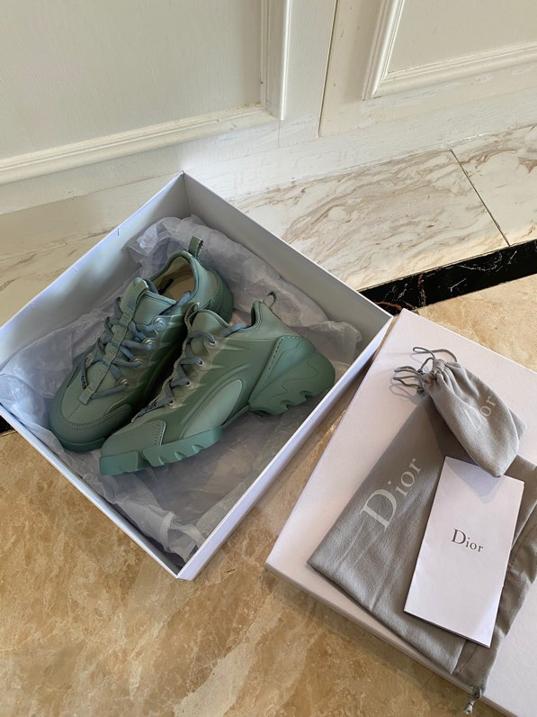 CHRISTIAN DIOR D-Connect Neoprene Blue Water Grey Chunky Sneakers