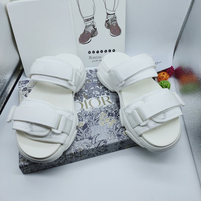 DIOR Dioract Slide White Lambskin