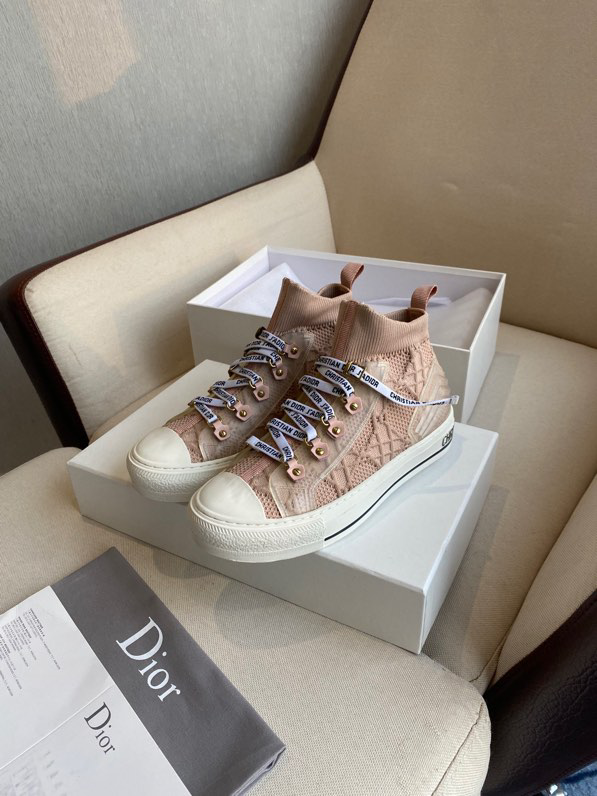Dior Walk 'N’ Dior Sneakers Wine Red Velour Velvet