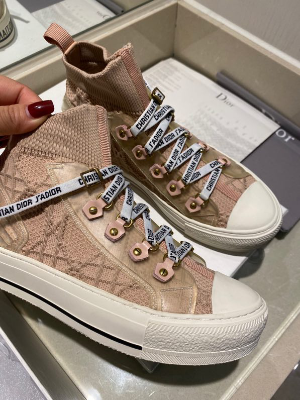 Dior Walk 'N’ Dior Sneakers Wine Red Velour Velvet