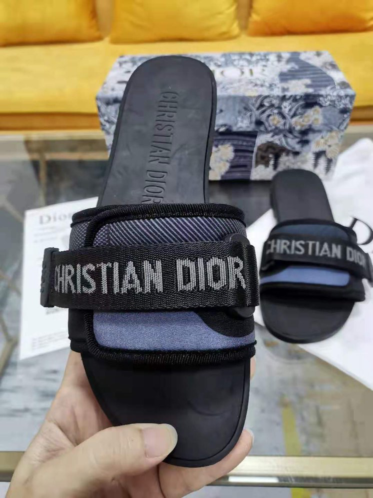 (Women) Dior Dway Slide 'Black Grey' KCQ209LLE_S75K - KCQ209LLE_S75K