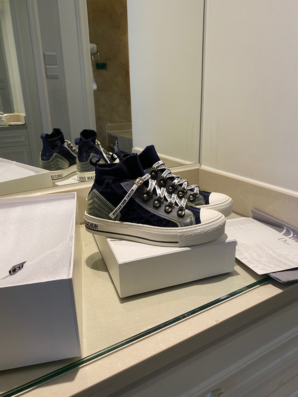 Walk'n'Dior Sneaker Nude Macrocannage Technical Mesh