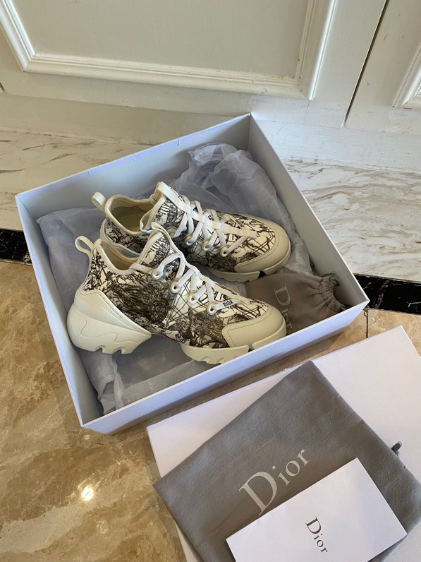 Dior Women's White and Grey Trainers