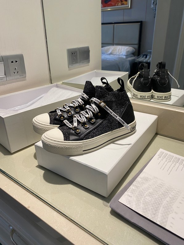 DIOR - Walk'N'Dior Sneaker Black Macrocannage Technical Mesh