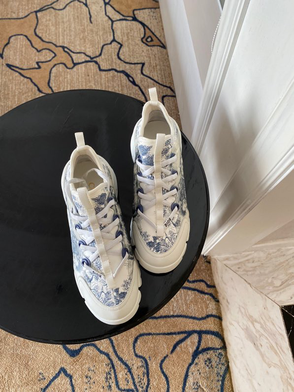 Dior D-Connect Sneaker Deep Blue Toile de Jouy Technical Fabric