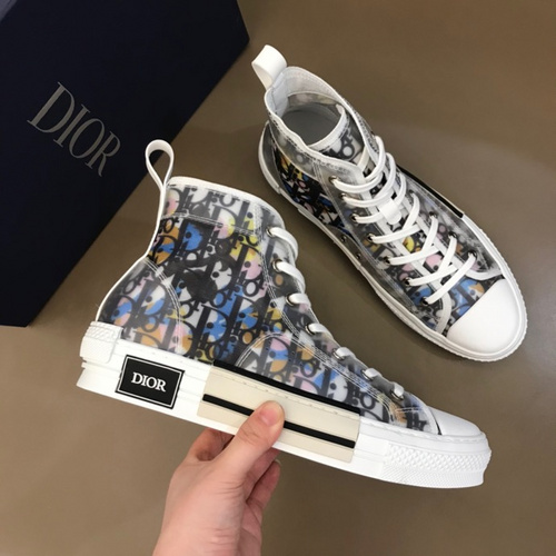 Dior B23 High Top Alex Foxton CD35 Canvas Shoes