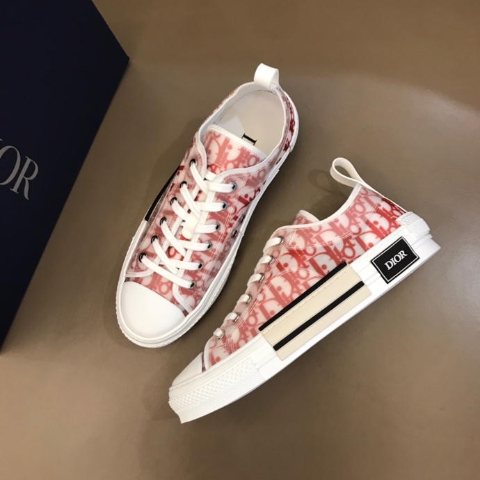 Dior B23 Low Orange Oblique Canvas