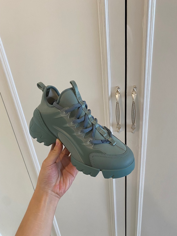 CHRISTIAN DIOR D-Connect Neoprene Blue Water Grey Chunky Sneakers