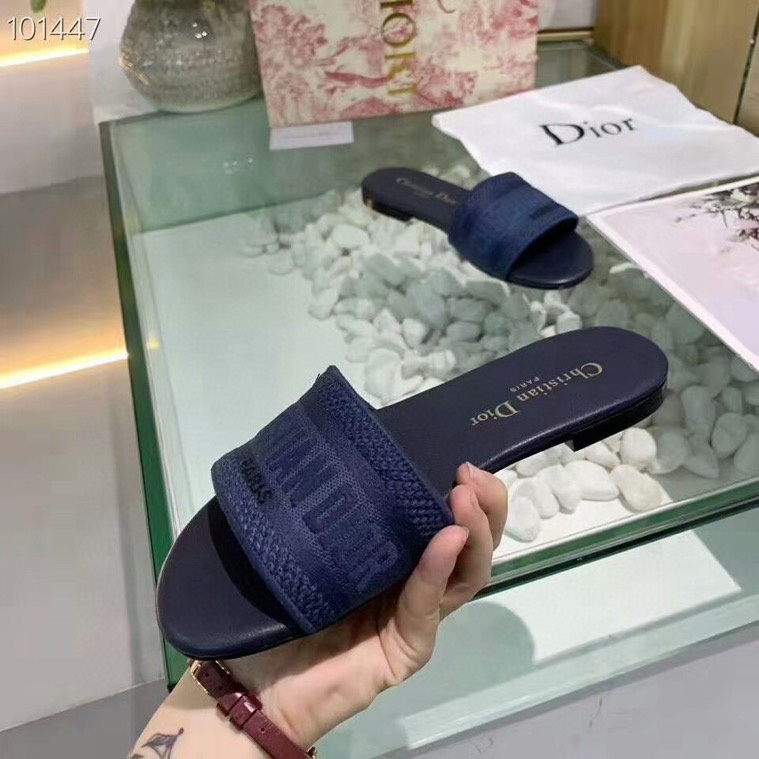 (Women) Dior Dway Slide 'Black Grey'